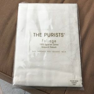 The Purists Egyptian cotton sham, Foliage pattern
